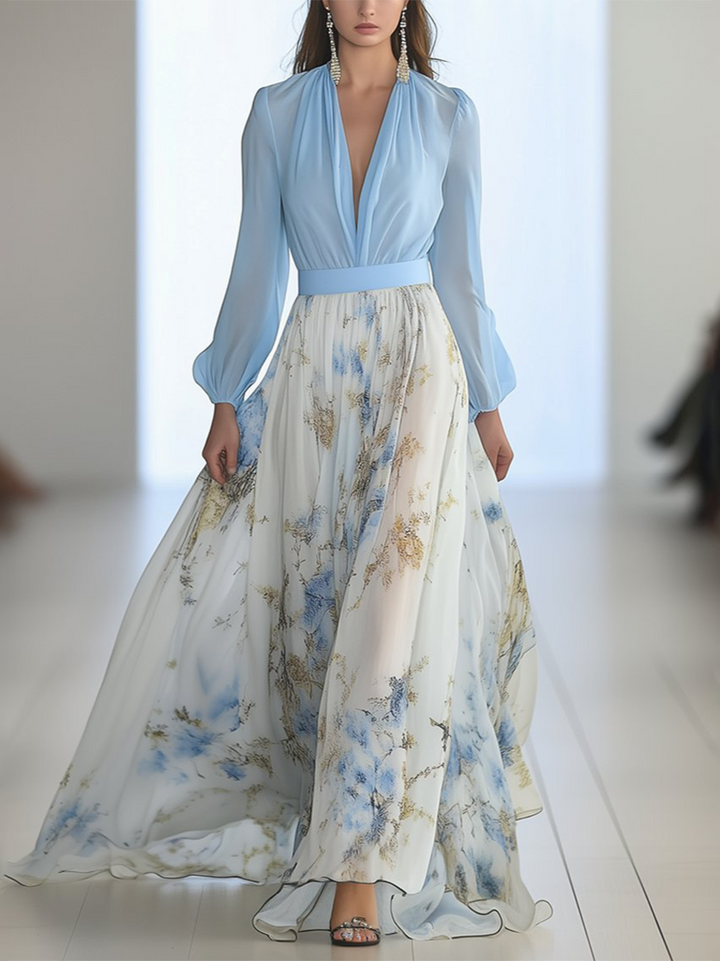 Ariel | Floral Maxi Dress Eternal Elegance