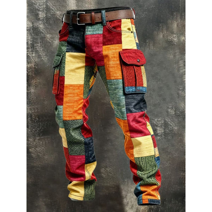 Evan | Cargo Trousers with Patchwork for Men