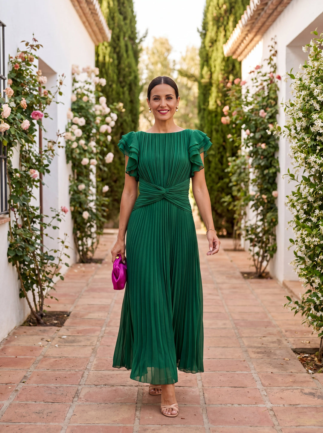 Rhea | Pleated Elegant Dress