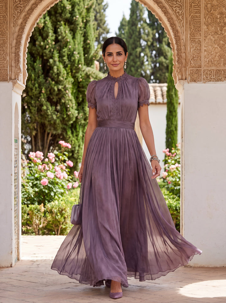 Skylar | Long Dress in Luxurious Fabric Unmatched Elegance