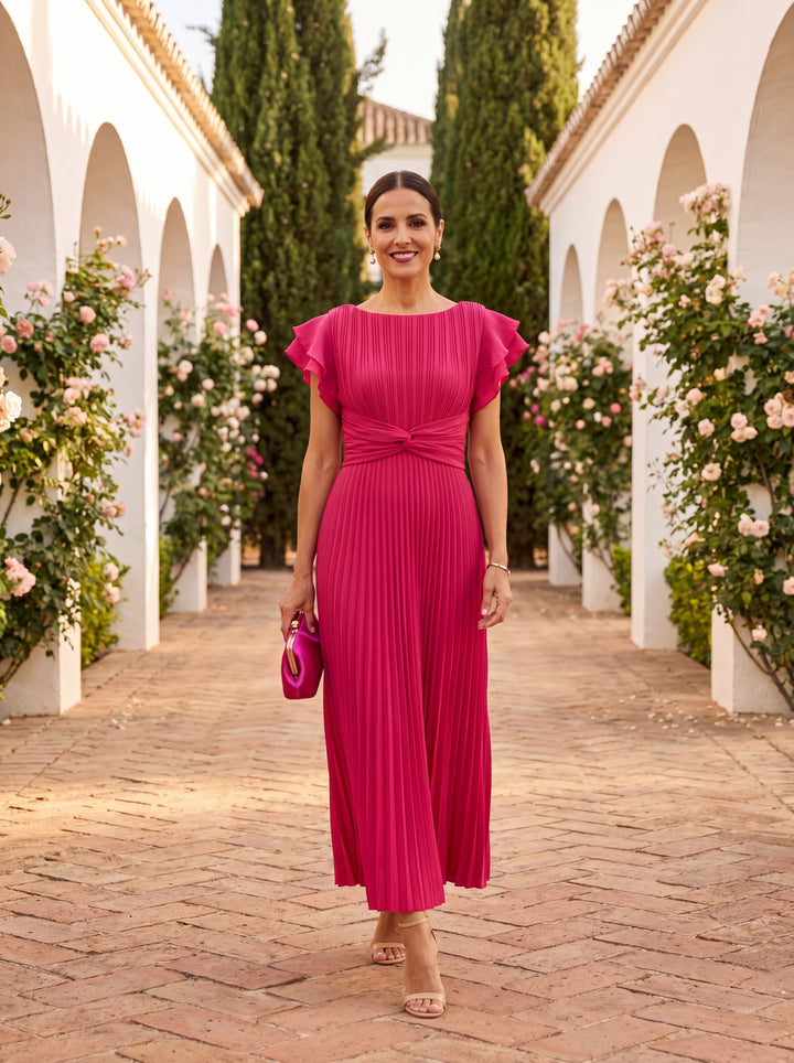 Rhea | Pleated Elegant Dress
