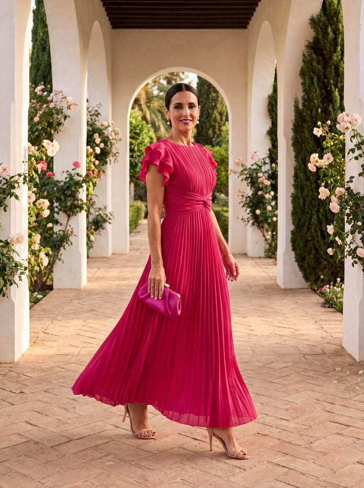Rhea | Pleated Elegant Dress