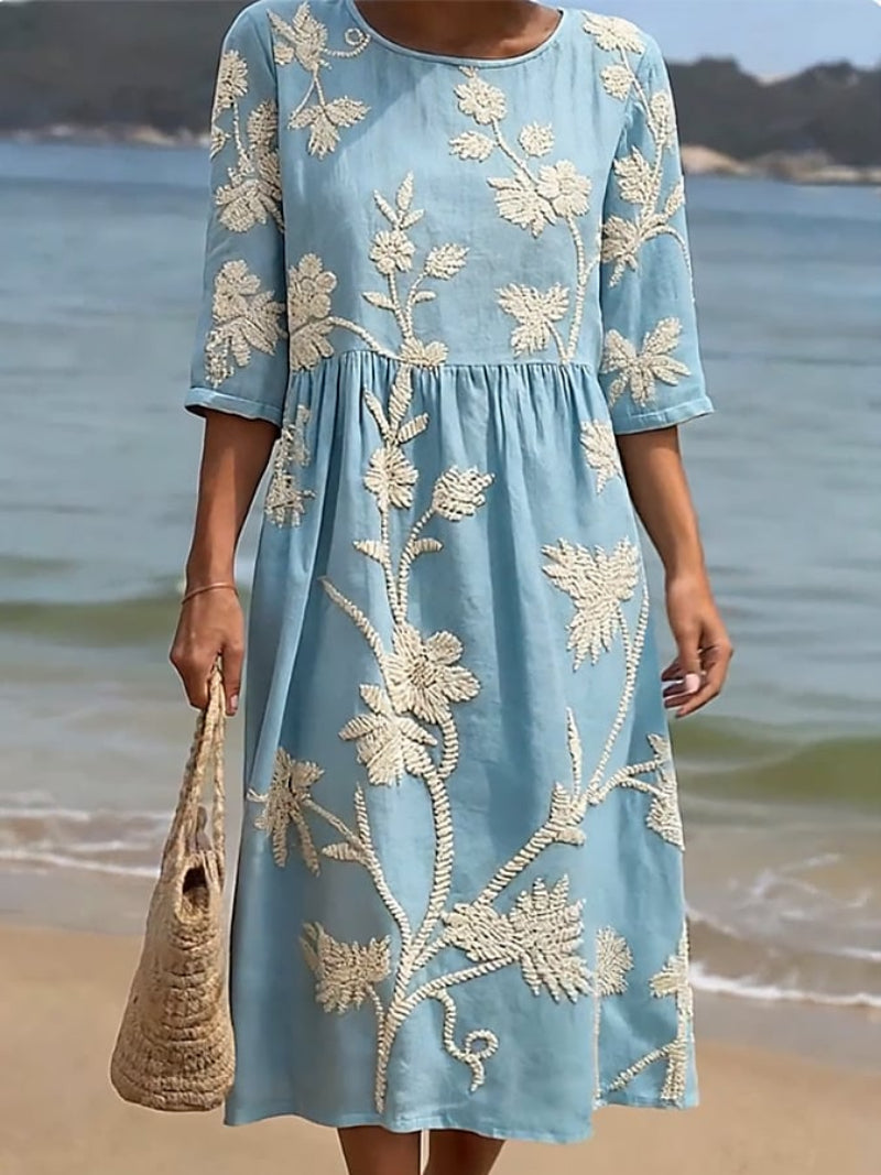 Floral Print Casual Dress for Women