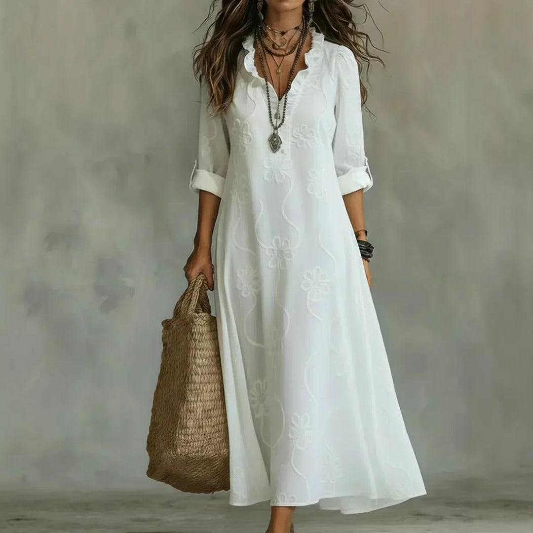 Alison | Floral Summer Dress that Hides the Belly