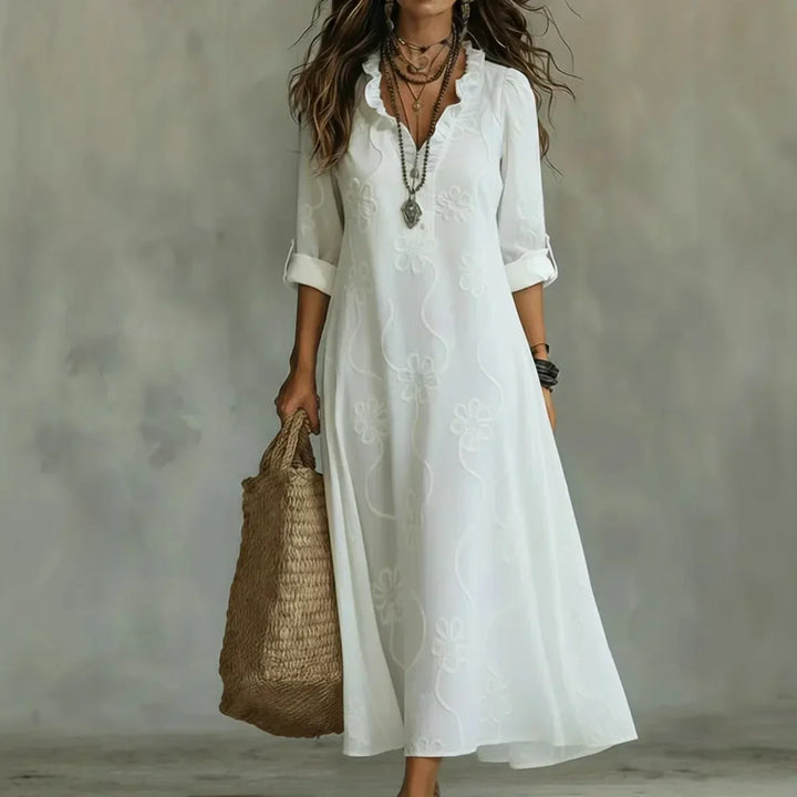 Alison | Floral Summer Dress that Hides the Belly