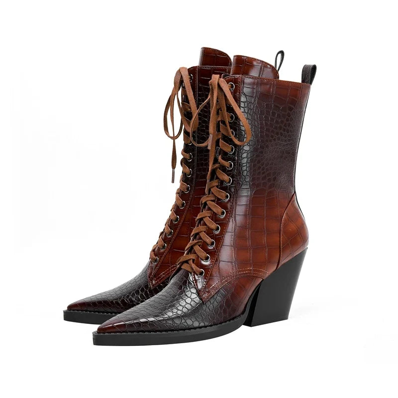 Westline | Lace-Up Leather Boots