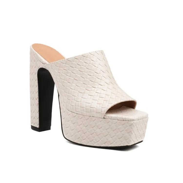 Bianca | Leather Platform Sandals