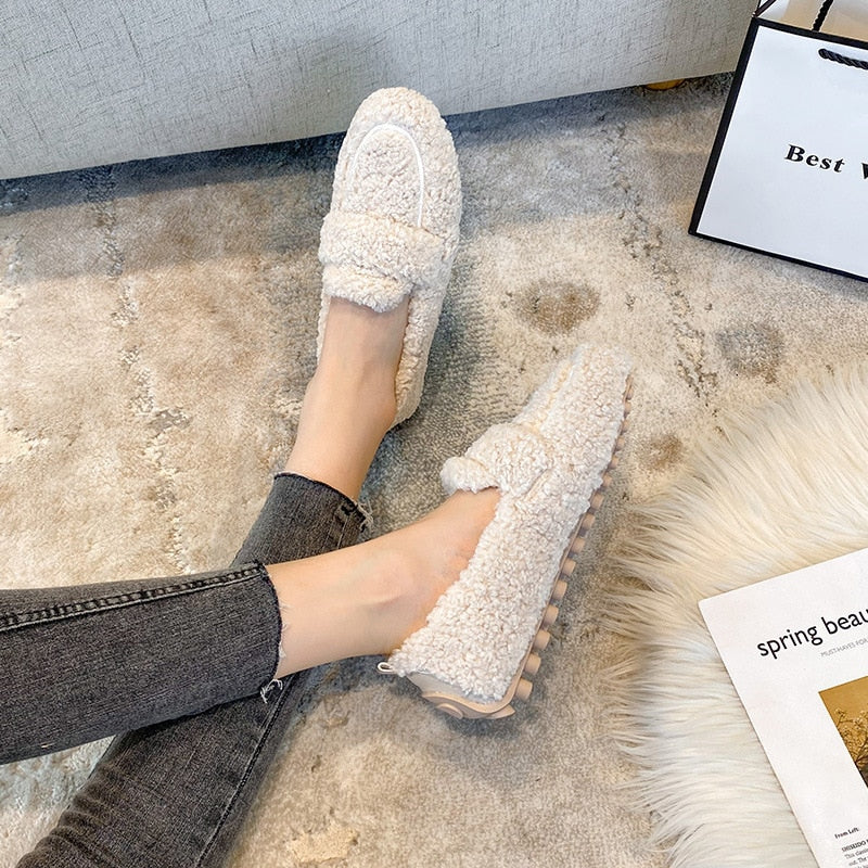 Arielle | Faux-Fur Moccasins