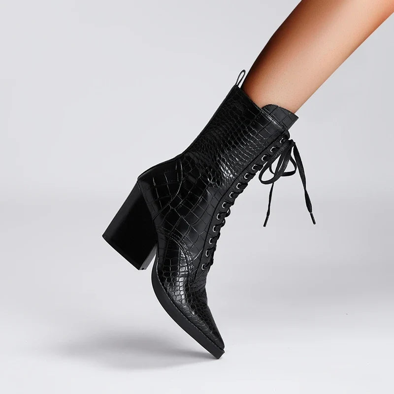 Westline | Lace-Up Leather Boots