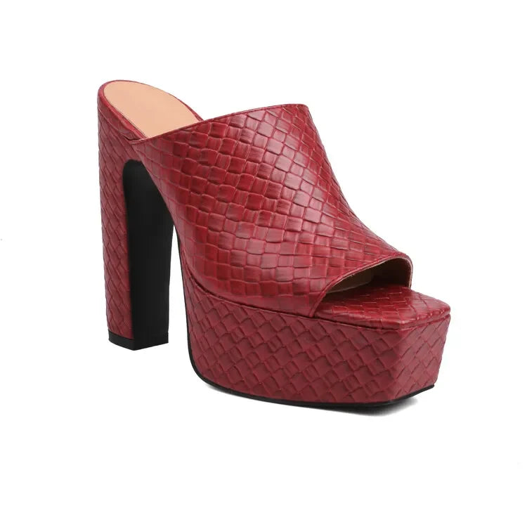 Bianca | Leather Platform Sandals