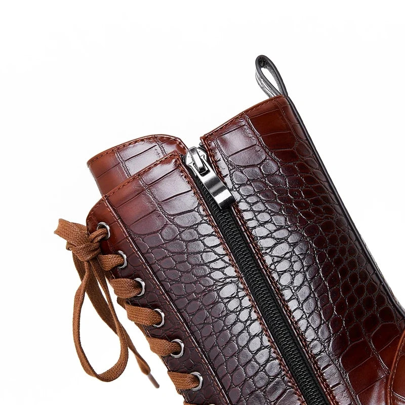 Westline | Lace-Up Leather Boots