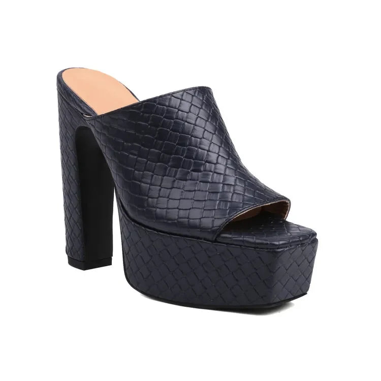 Bianca | Leather Platform Sandals