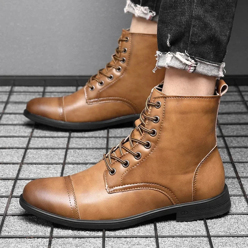 Garrison Leather Boots