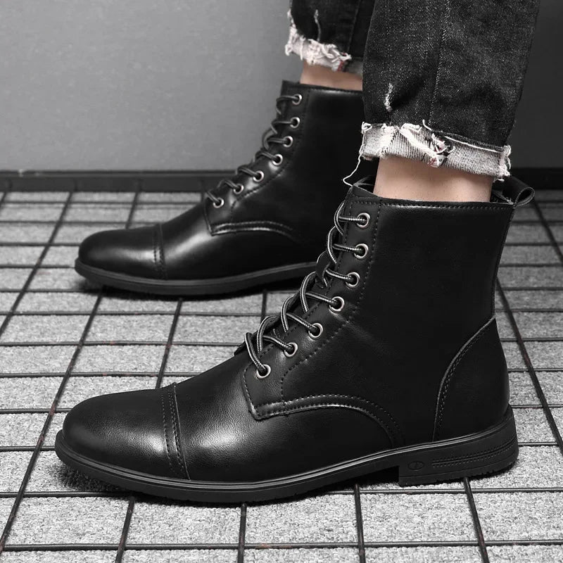 Garrison Leather Boots