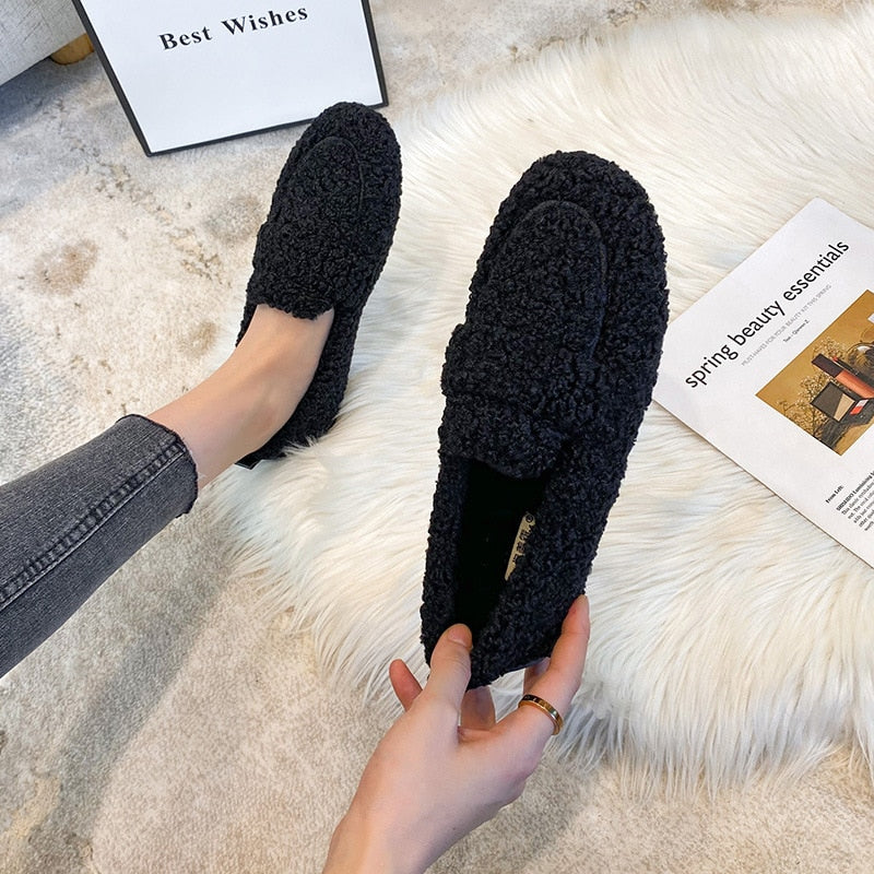 Arielle | Faux-Fur Moccasins