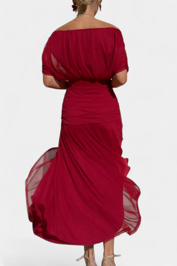 LIVIA - Women’s Floral V-Neck Maxi Dress