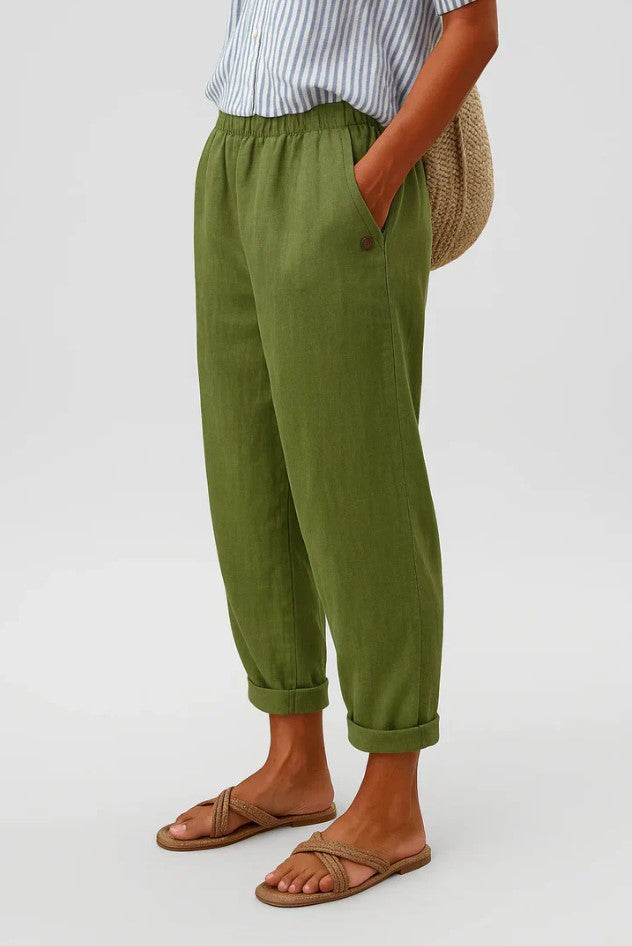Romina™ Timeless Linen-Cotton Trousers