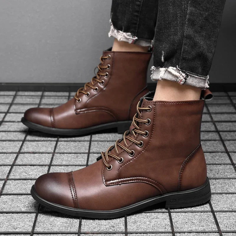 Garrison Leather Boots