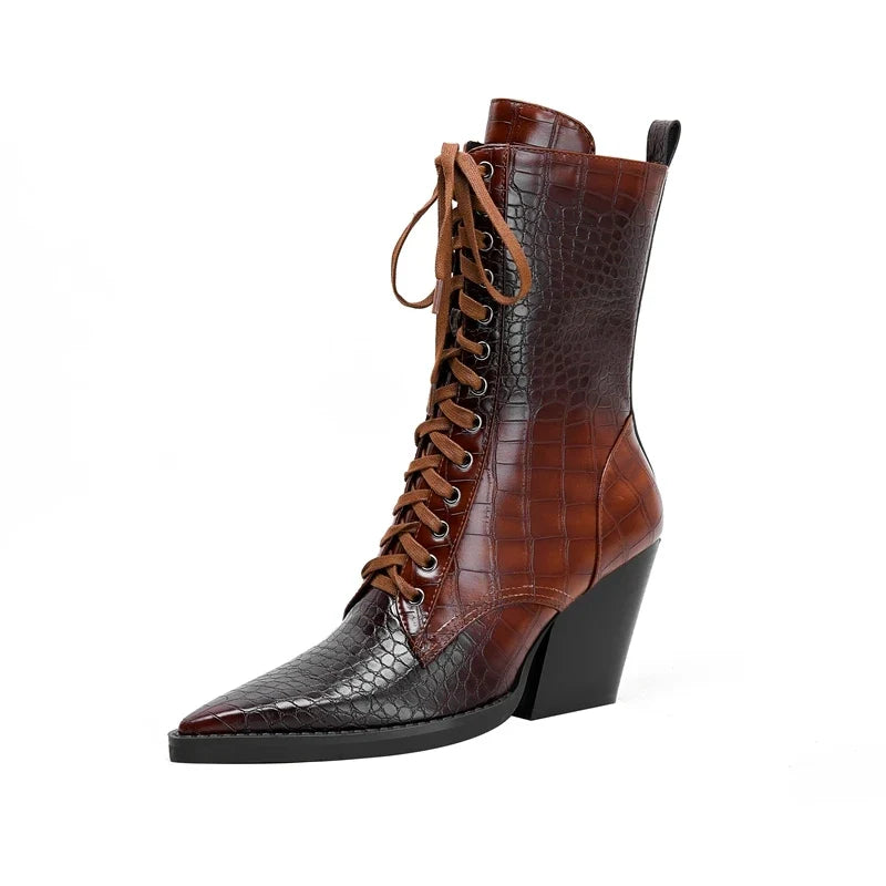 Westline | Lace-Up Leather Boots
