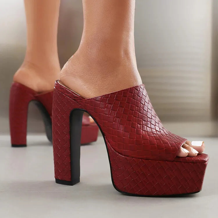 Bianca | Leather Platform Sandals