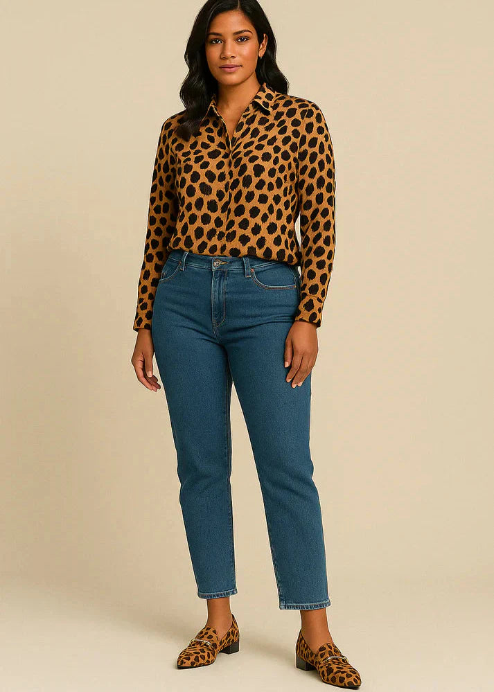 URSULA - Leopard Loafers