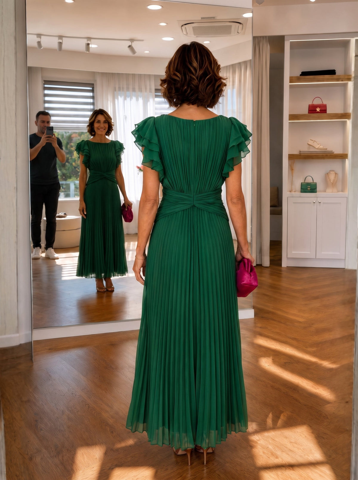 Karolinela | Pleated Maxi Dress