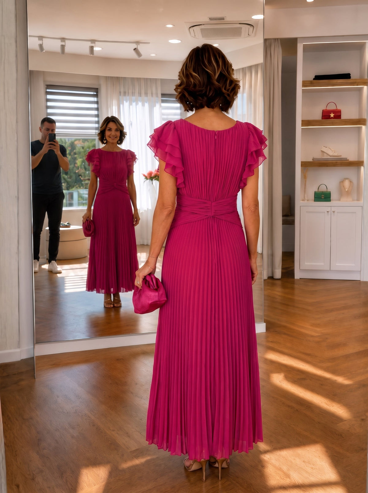 Karolinela | Pleated Maxi Dress