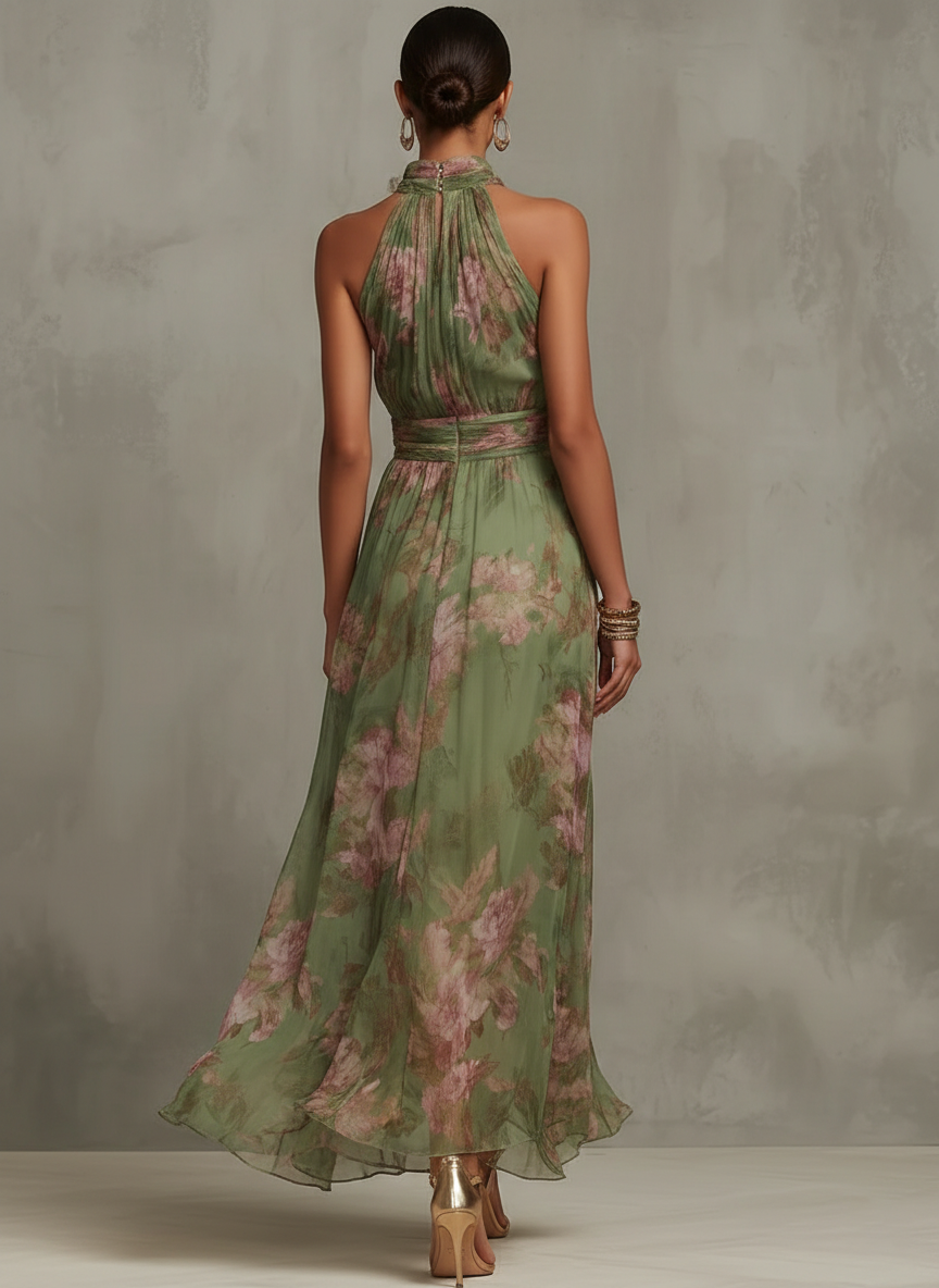 Eugenie - Elegant Floral Maxi Dress