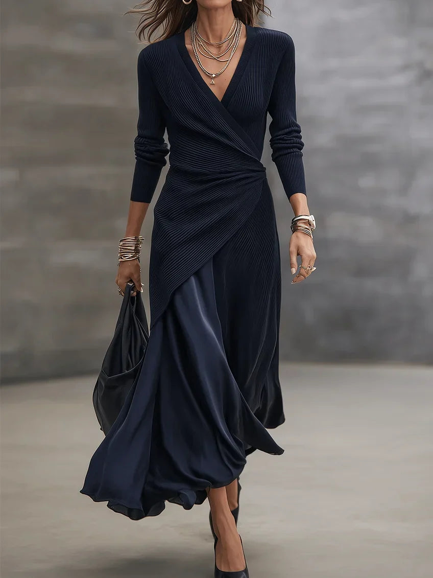 Adriana | Ribbed Wrap Maxi Set