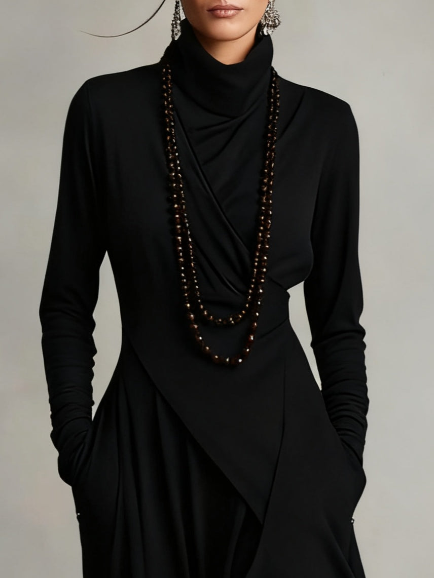 Genevieve | Turtleneck Maxi Dress