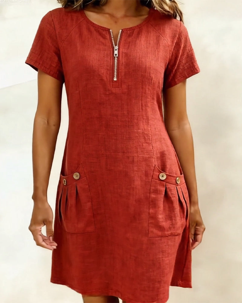 Lina | Everyday Linen-Feel Dress