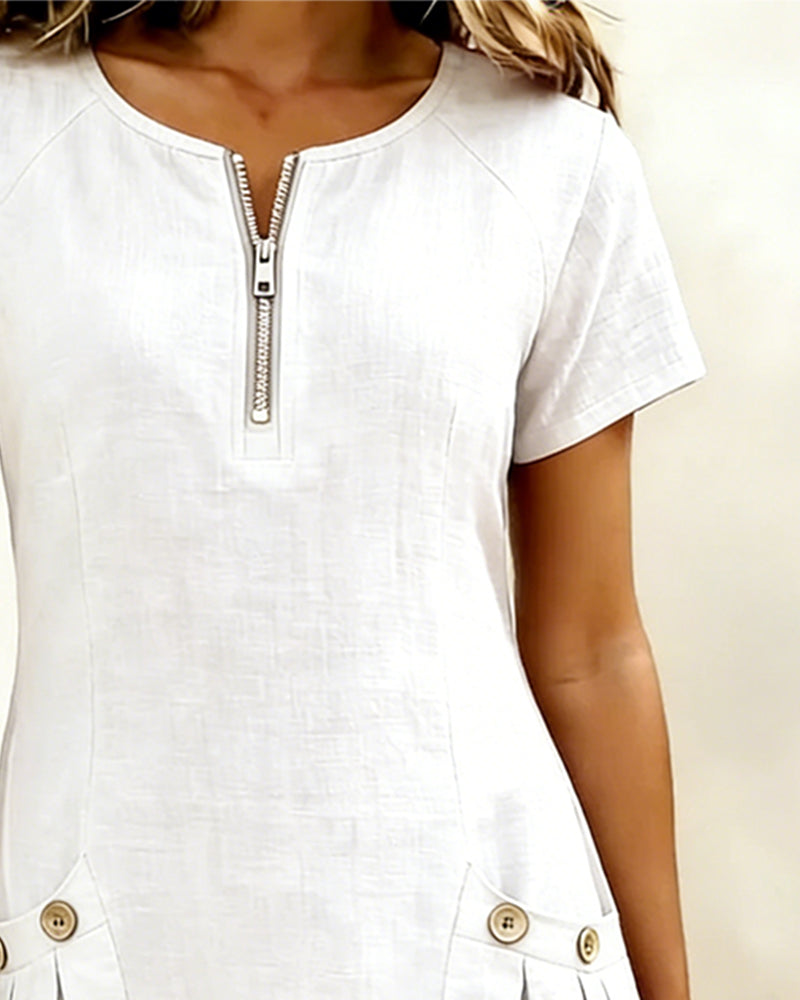 Lina | Everyday Linen-Feel Dress