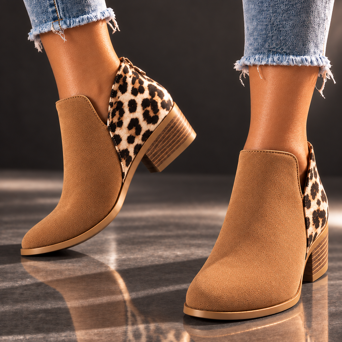 Camila Reese Leopard Boots