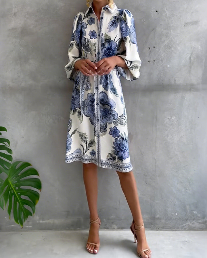 Olivia | A-LINE DRESS WITH NOTCHED COLLAR