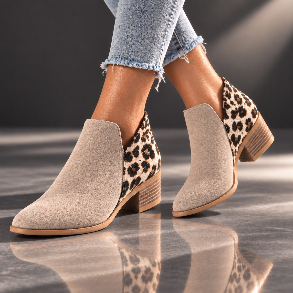 Camila Reese Leopard Boots