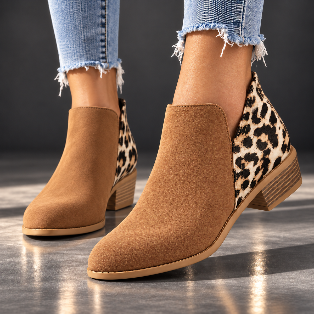 Camila Reese Leopard Boots