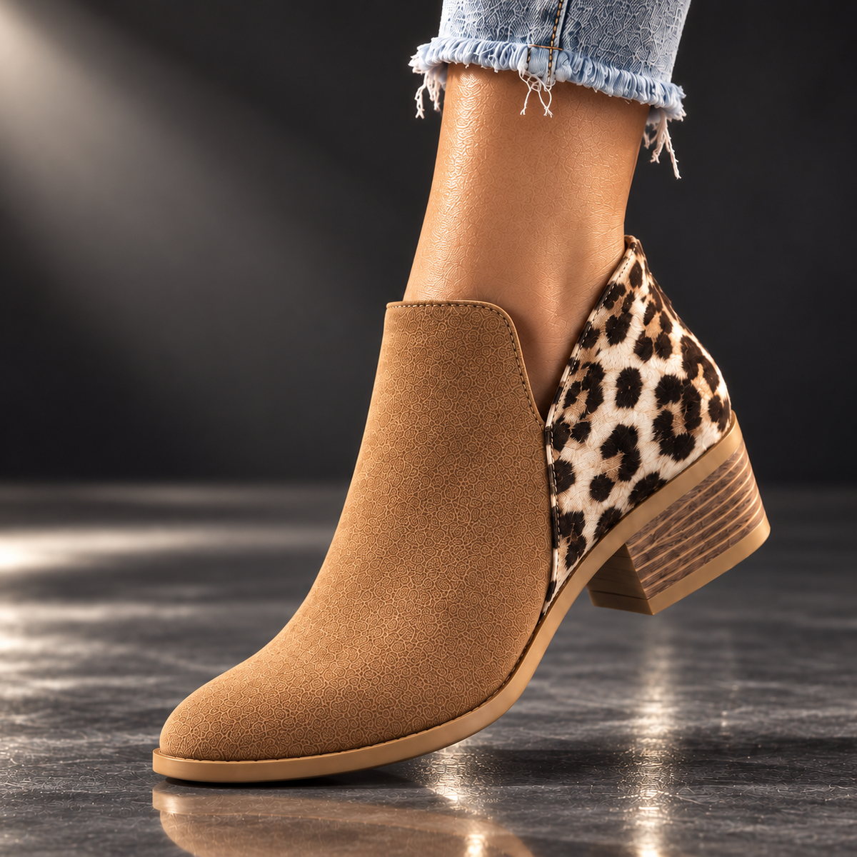Camila Reese Leopard Boots