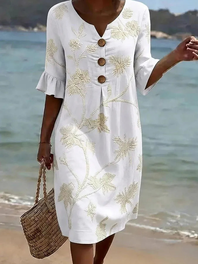 Floral Print Casual Dress for Women