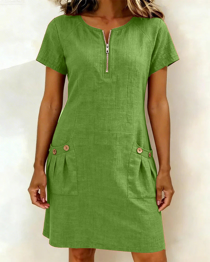 Lina | Everyday Linen-Feel Dress