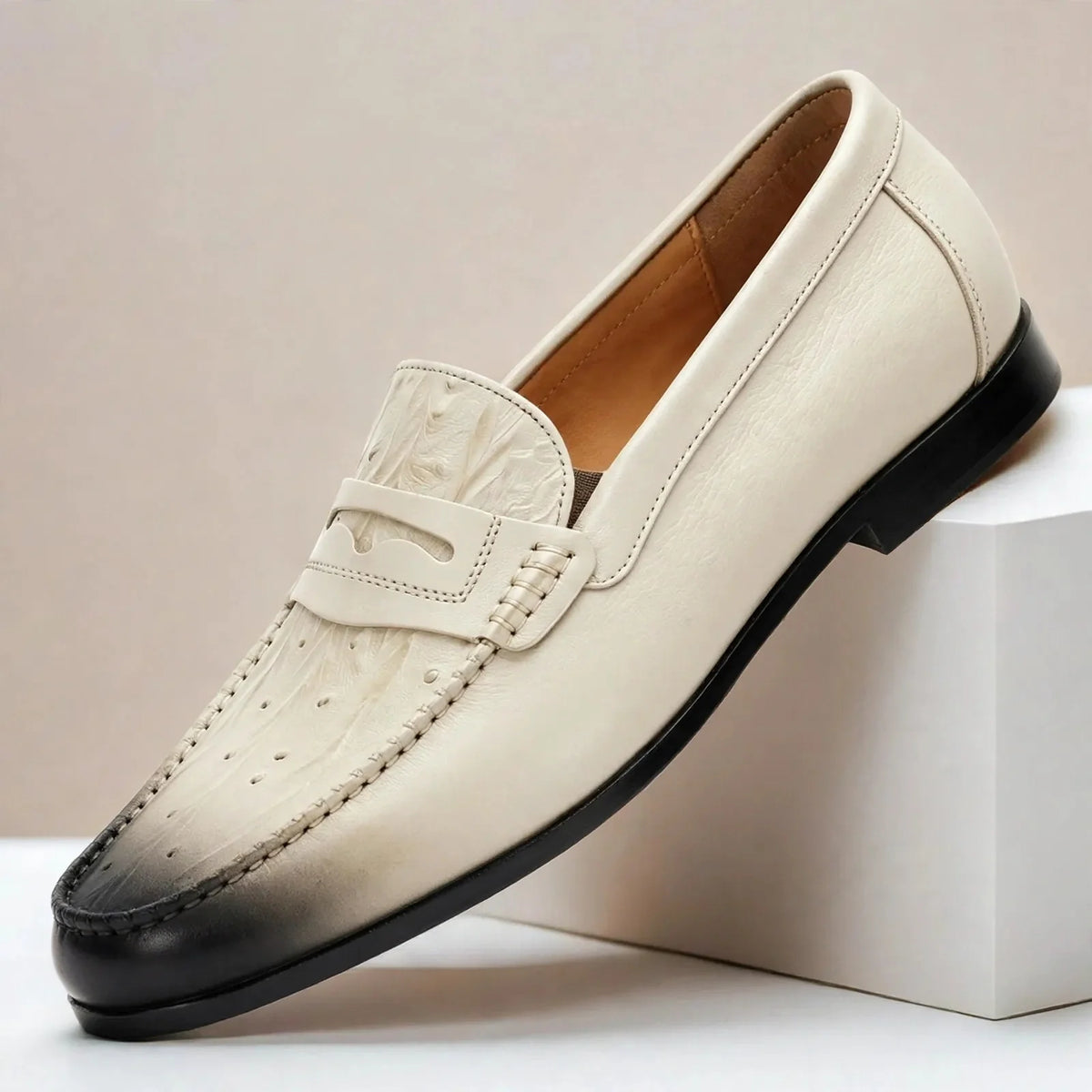 Corvani Leather Loafers