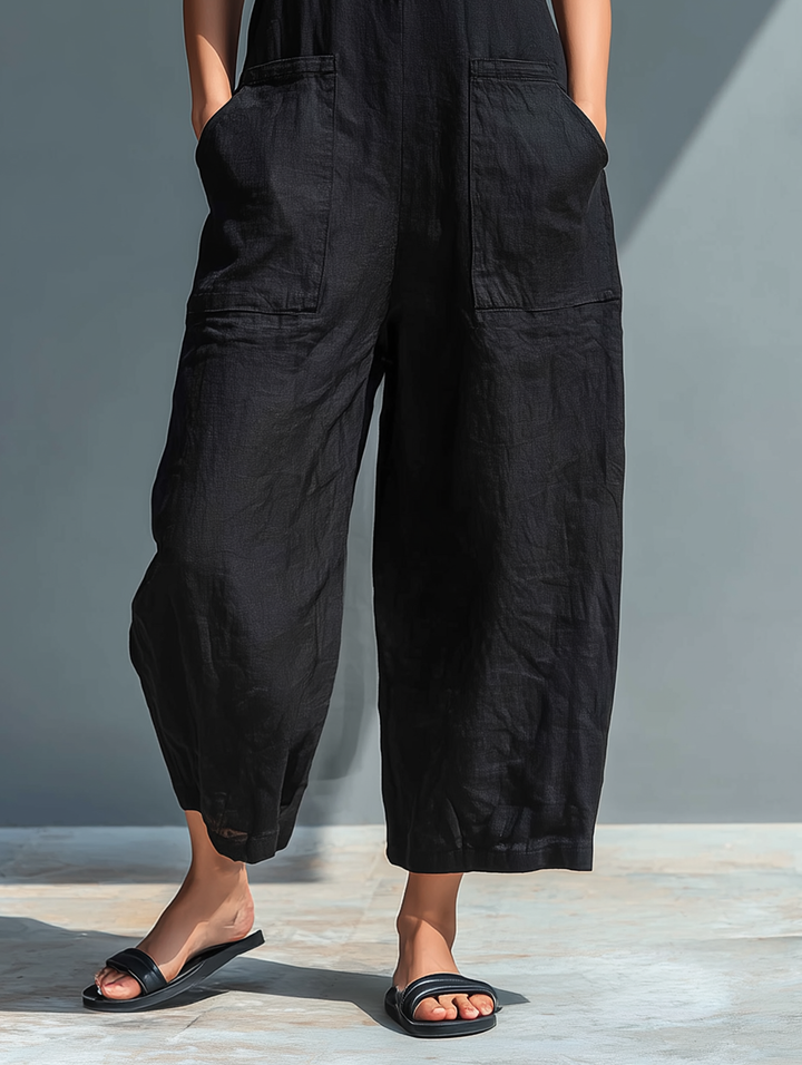 ALIZEE - Elegant Sleeveless Jumpsuit