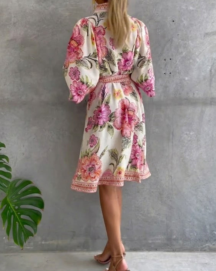 Olivia | A-LINE DRESS WITH NOTCHED COLLAR
