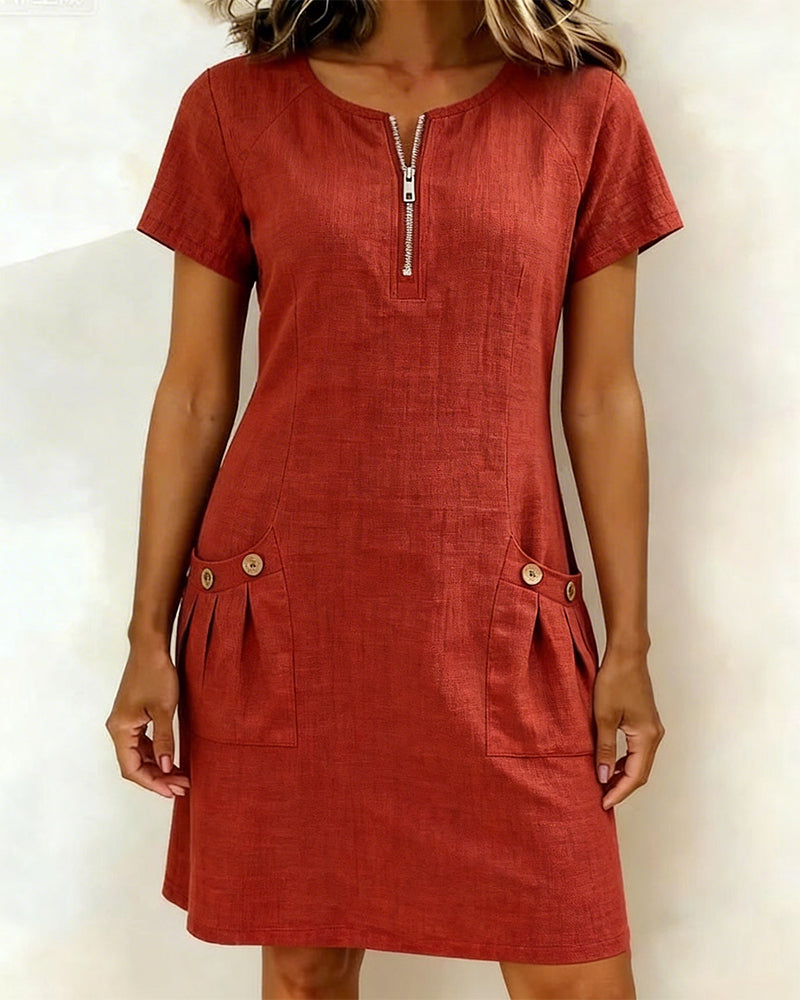 Lina | Everyday Linen-Feel Dress