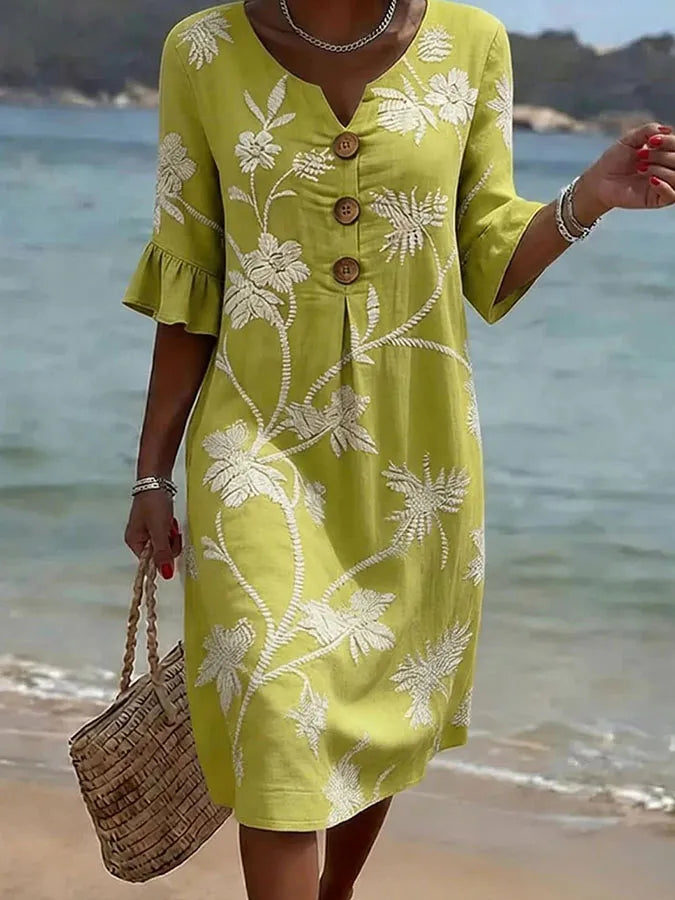 Floral Print Casual Dress for Women