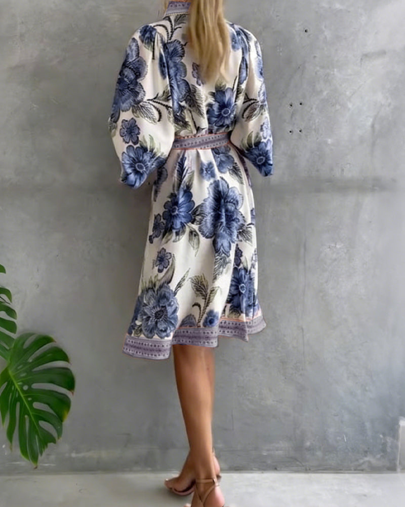 Olivia | A-LINE DRESS WITH NOTCHED COLLAR