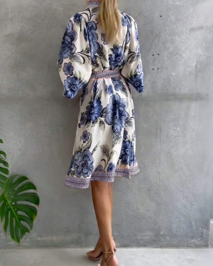 Olivia | A-LINE DRESS WITH NOTCHED COLLAR