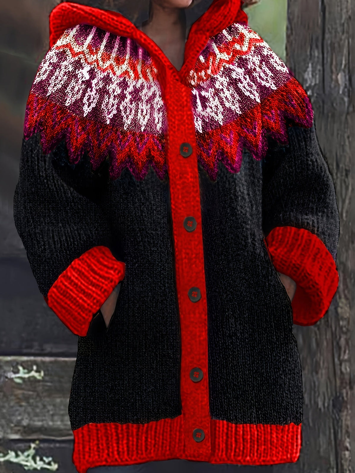 Gulnur Hooded Knit Jumper