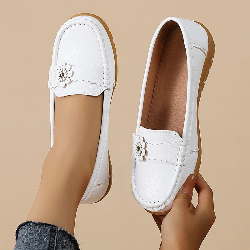 Lena Soft-Sole Leather Shoes