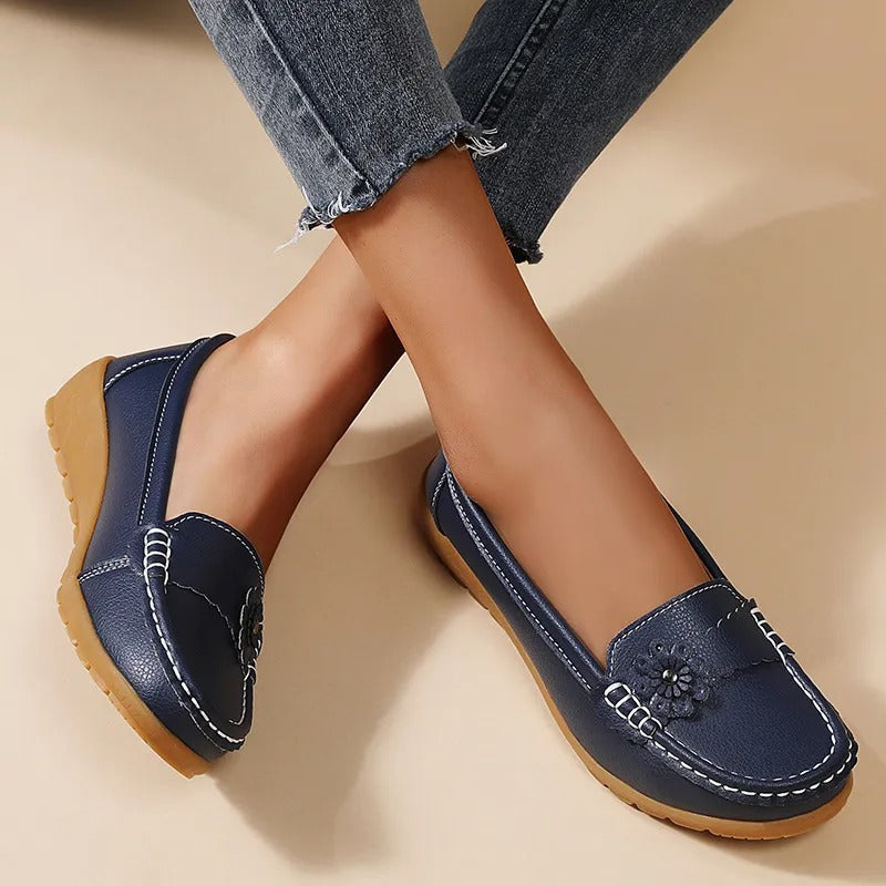 Lena Soft-Sole Leather Shoes