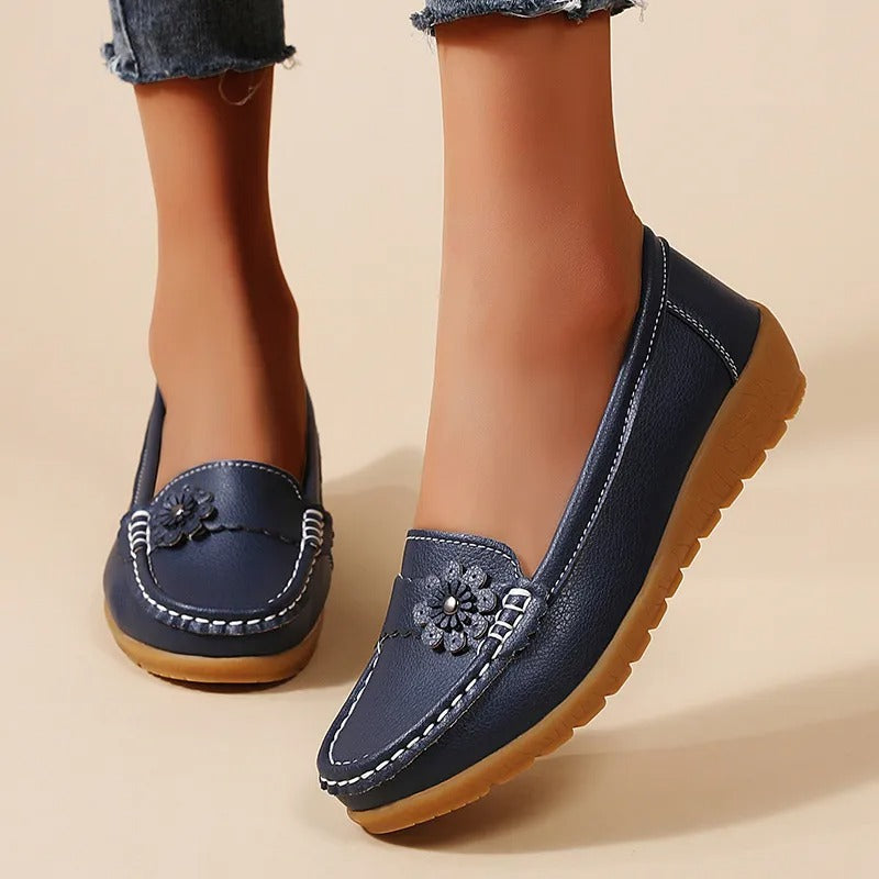 Lena Soft-Sole Leather Shoes